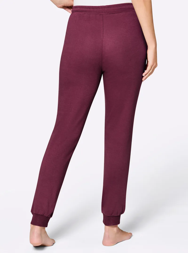 feel good Dehnbund-Hose bordeaux, Bordeaux, – Produktbild 1 von 2