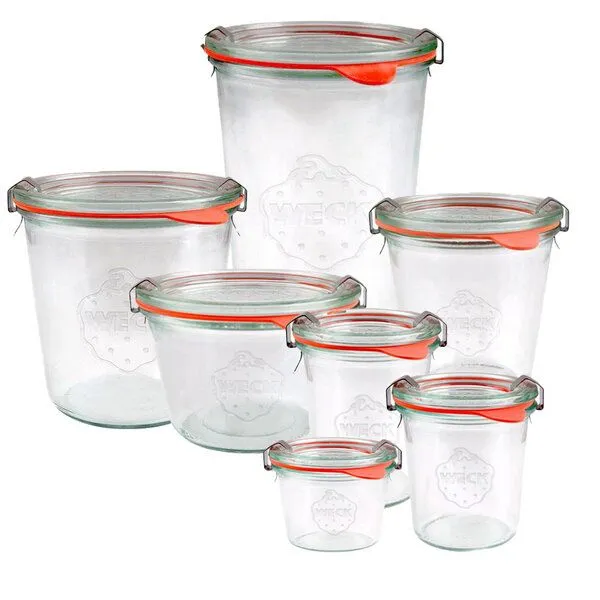 mikken mikken WECK Sturzglas 80 - 850 ml mit Deckel, Gummiring und Klammern – Produktbild 3 von 6