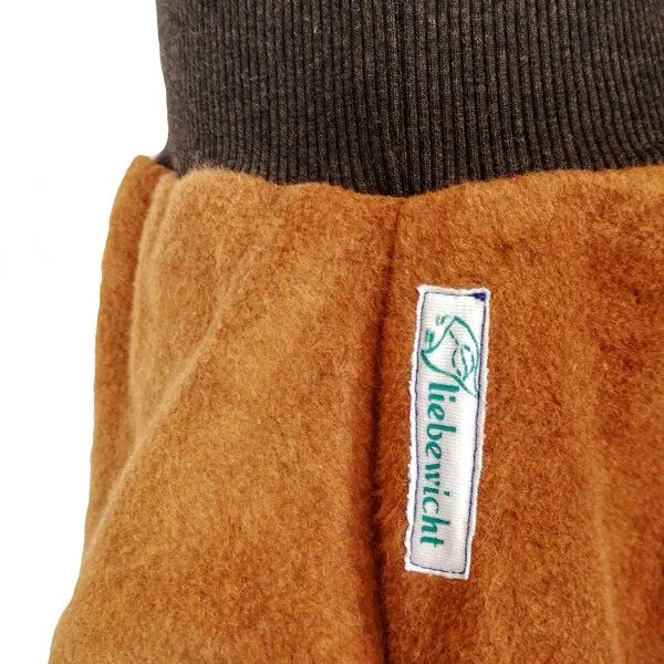 liebewicht liebewicht Warme Yogahose Pumphose Bio Fleece braun, Brown, – Produktbild 8 von 8
