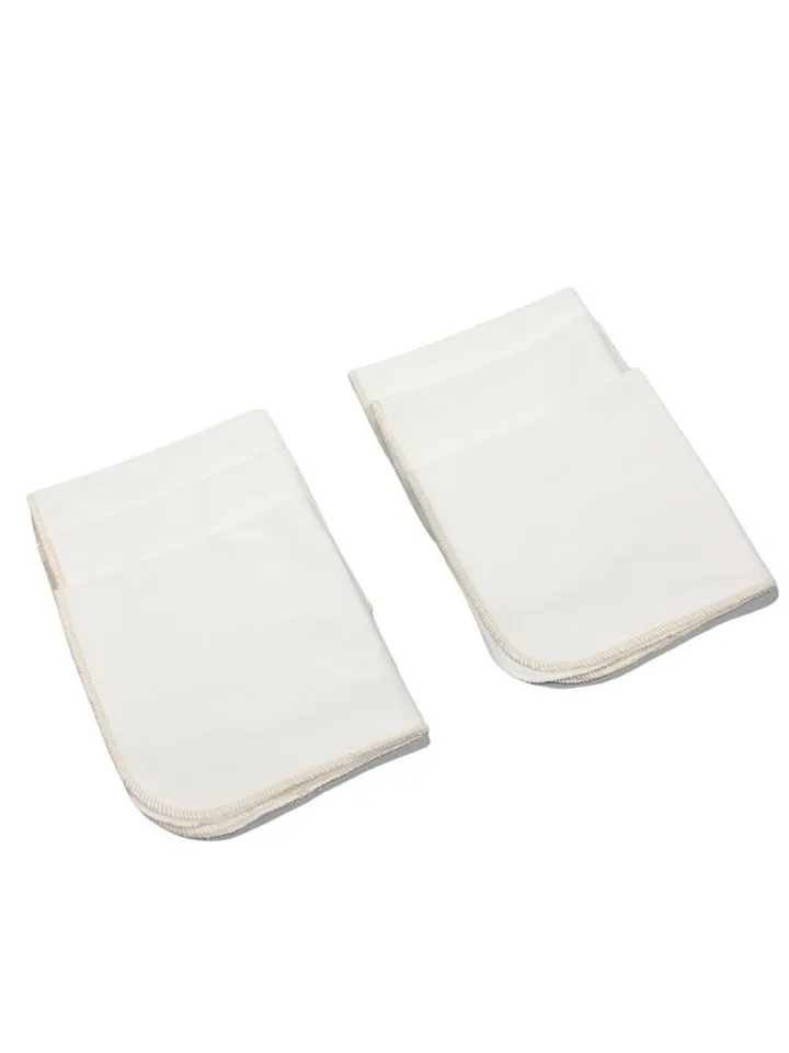 bistyle bistyle Spucktuch Spucktücher für Babys 28x28cm aus Bio-Baumwolle, (Set, 6-tlg., 6er pack), Basic, Beige, – Produktbild 4 von 5
