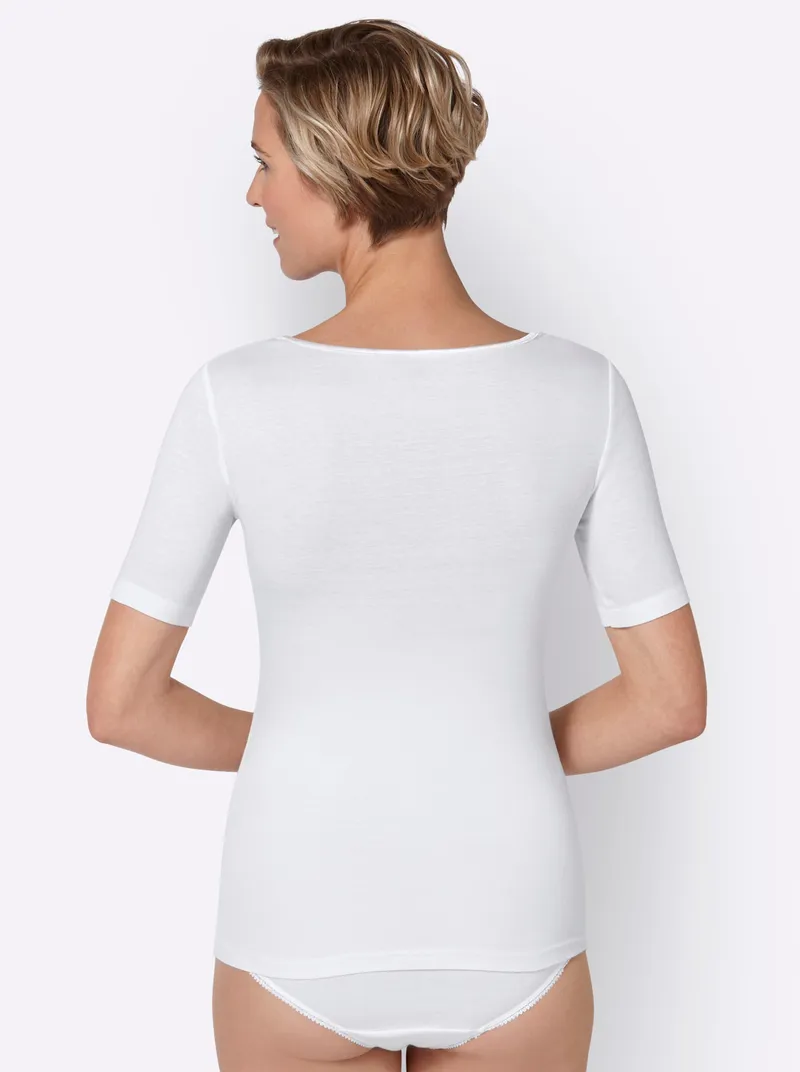 wäschepur Blazershirt weiß, Weiß, – Produktbild 2 von 3