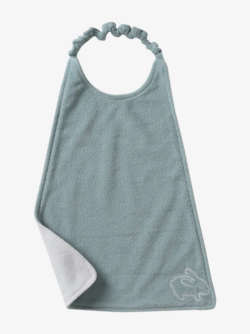 Vertbaudet 3er-Pack Baby Schlupflätzchen BASIC, Pack graublau waldfreunde, – Produktbild 4 von 4