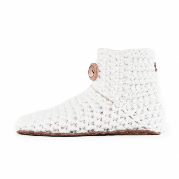 Kingdom of Wow Kingdom of Wow - Handgefertigte Hausschuhe aus Wolle - High Top, Snow, – Produktbild 1 von 6