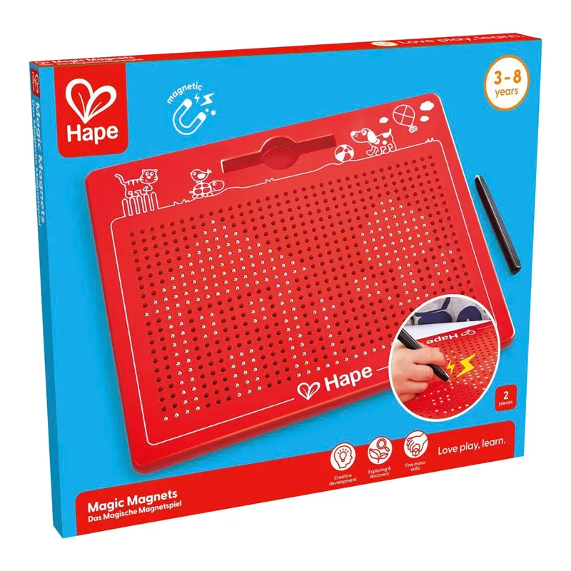 Hape Hape Zeichentafel magnetisch groß, Rot, – Produktbild 1 von 1