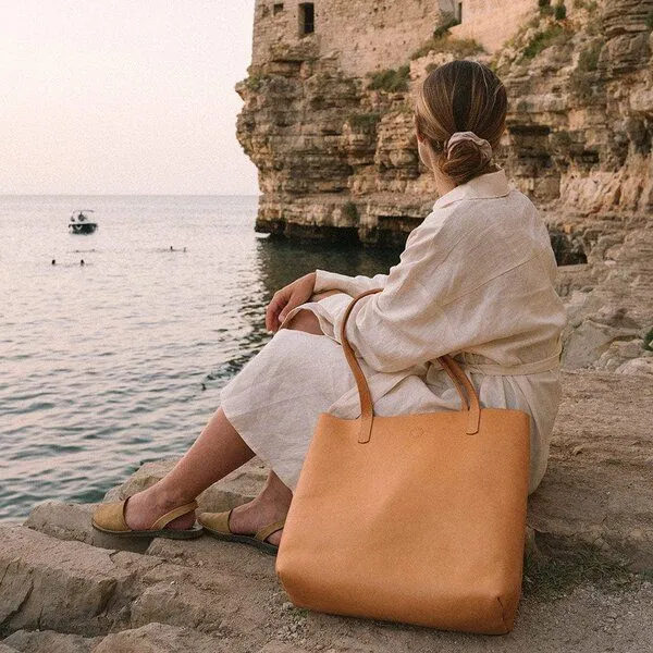 Marin et Marine Marin et Marine Leder Shopper Éternelle, Natural, – Produktbild 3 von 4