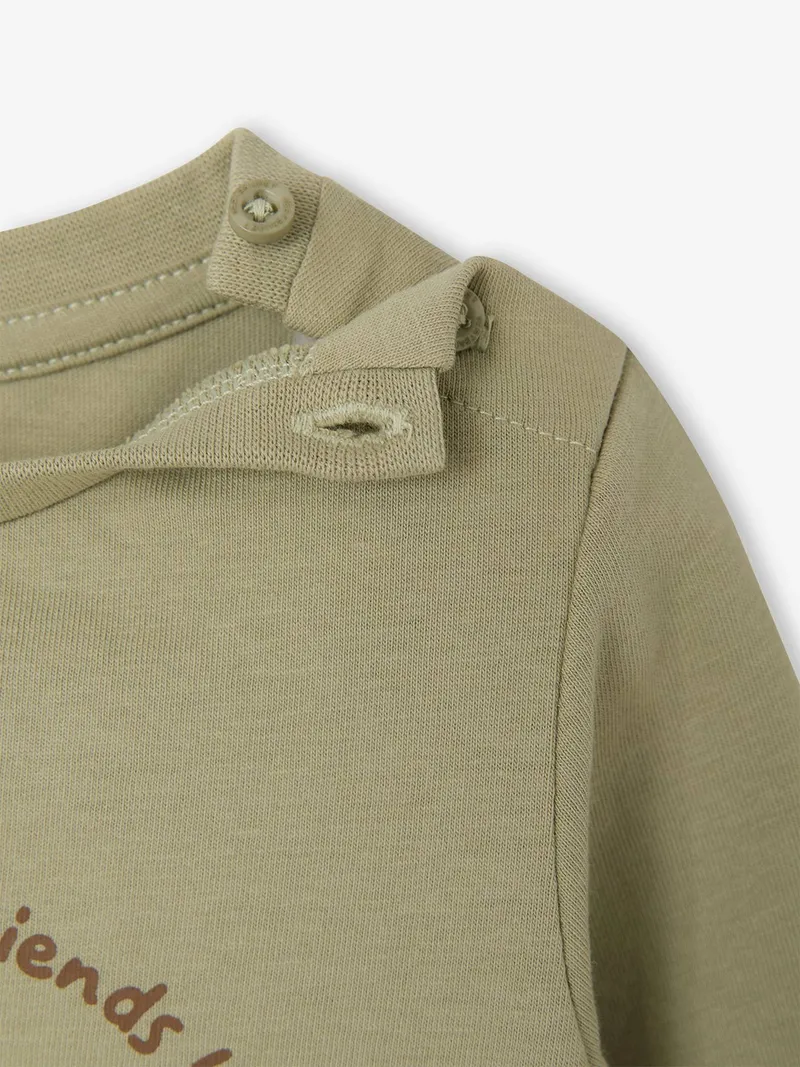 Vertbaudet Jungen Baby Shirt, Pistaziengrün, – Produktbild 3 von 4