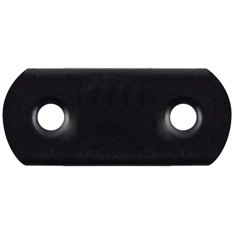 Alberts ALBERTS Flachverbinder mit abgerundeten Enden, verzinkt, schwarz, BxH 16x37 mm – Produktbild 1 von 1