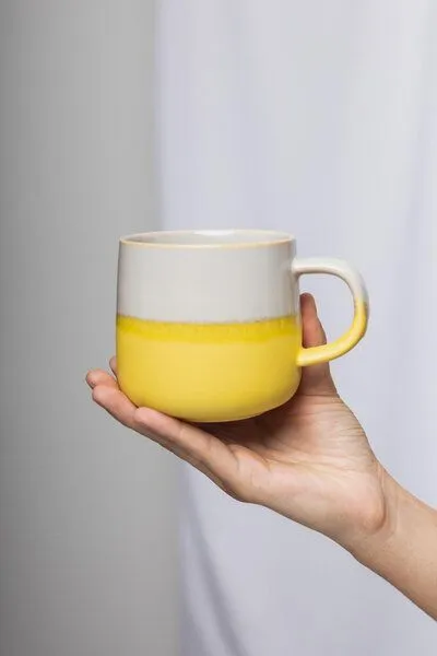 Tranquillo Tranquillo Tasse INDUSTRIAL 390 ml, Gelb, – Produktbild 6 von 7