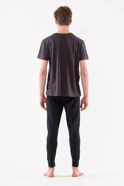 YOIQI YOIQI Jogginghose Sweatpants aus biologischer Baumwolle regular fit, Soft black(schwarz), – Produktbild 2 von 2