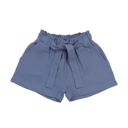 Walkiddy Kinder Shorts Bio-Baumwolle „English Manor“ blaugrau, weicher Jersey, elastische Sommerhose von Walkiddy für Kleinkinder, hautfreundlich & nachhaltig gefertigt – Produktbild 1 von 1