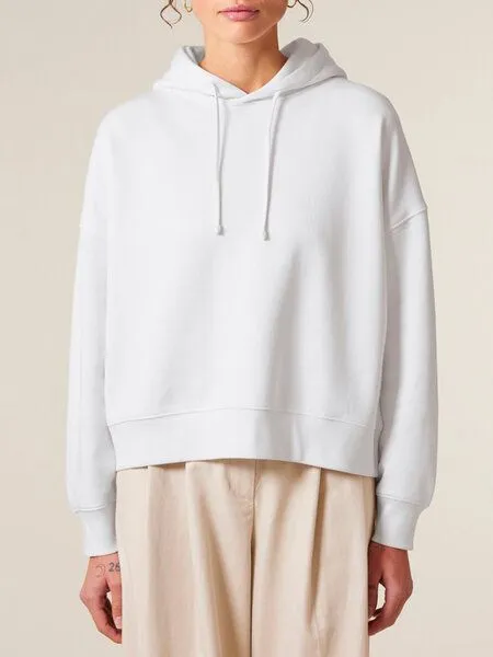 Human Family Human Family Bio Damen-Hoodie „Relax – Simple Beauty“, White, – Produktbild 4 von 4