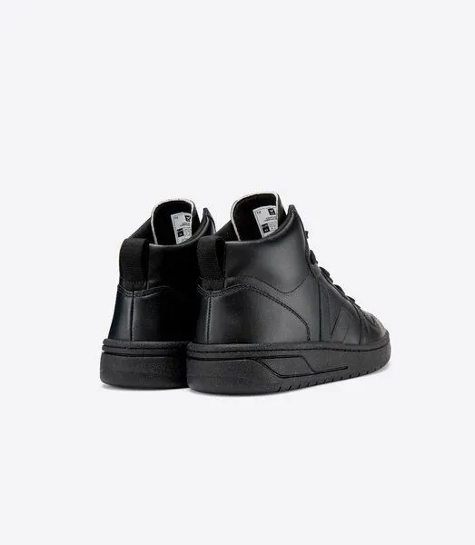 Veja Veja High-Top Sneaker Herren - V-15 Leather, Full-black, – Produktbild 4 von 4