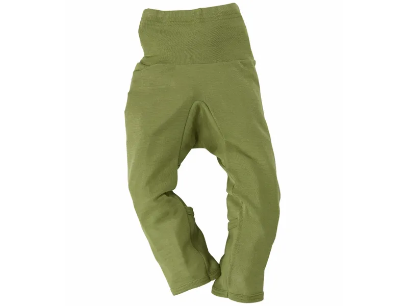 Cosilana Cosilana Baby Hose mit Kratzschutz Wolle Seide grün Gr.62/68, Grün, – Produktbild 1 von 2