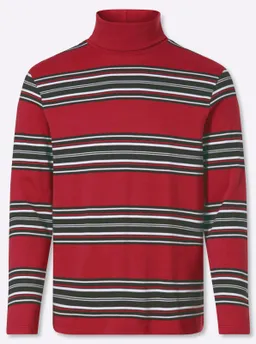 Catamaran Rollkragenshirt kirsche-gestreift – Produktbild 1 von 1