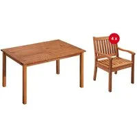 Rondo Gartenmöbel-Set 'Cansa' 5-teilig, 4 Sessel, 1 Tisch – Produktbild 1 von 1