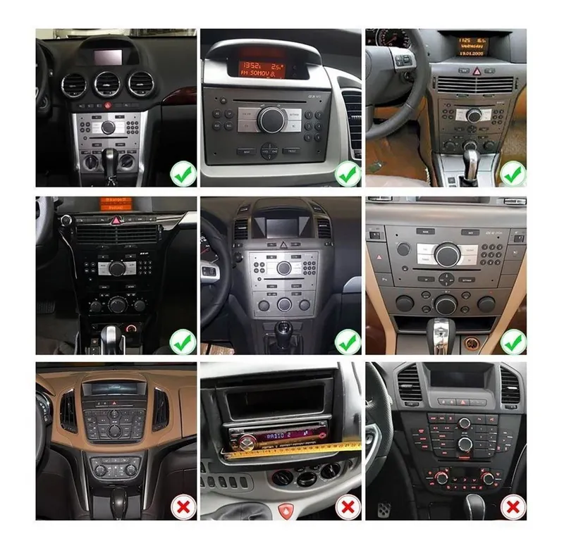 ESSGOO Android 15 Für Opel Zafira B Corsa C D Astra H Vivaro Vectra Autoradio (RDS, Digitalradio (DAB), FM), Schwarz, – Produktbild 5 von 5