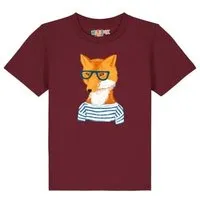 watabout kids watabout.kids T-Shirt Kinder Fuchs, Burgundy, – Produktbild 1 von 1