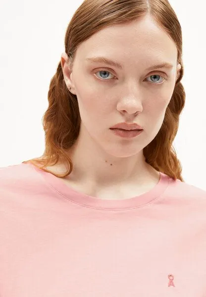 ARMEDANGELS ARMEDANGELS IDAARA Damen T-Shirt aus Bio-Baumwolle, Deep rosalilly, – Produktbild 3 von 4