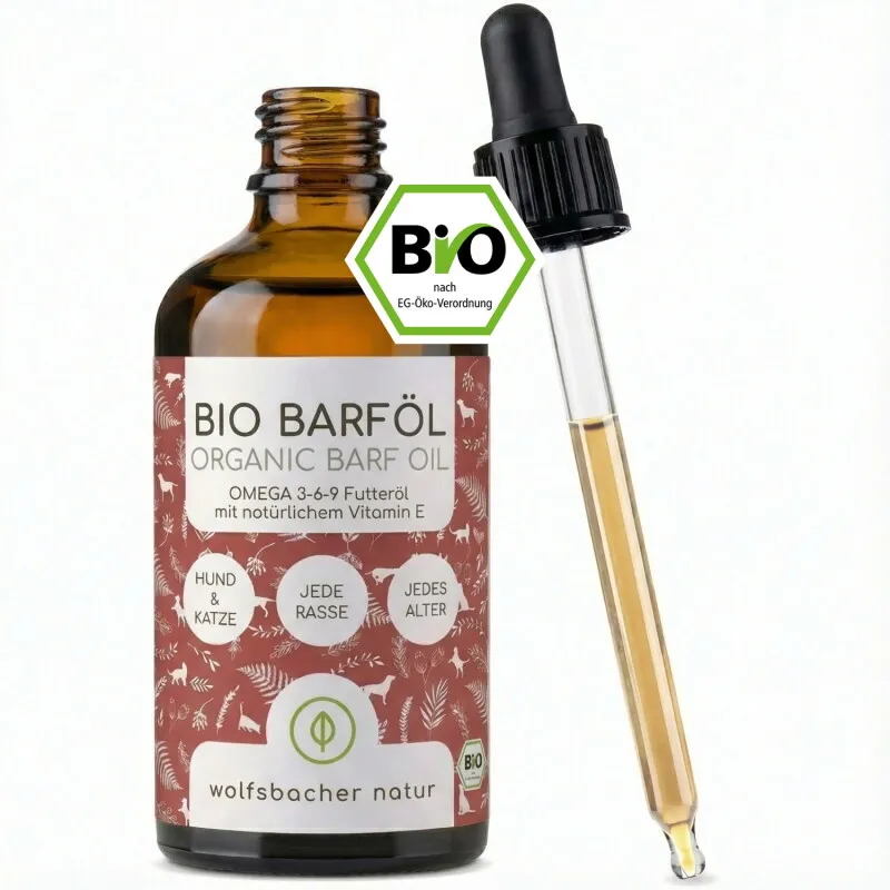 Wolfsbacher Natur Wolfsbacher Natur Bio Barf Öl 100 ml – Produktbild 1 von 2
