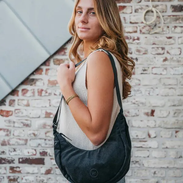 Airpaq Airpaq Moonbag Mini aus Lederimitat, Schwarz, – Produktbild 4 von 4