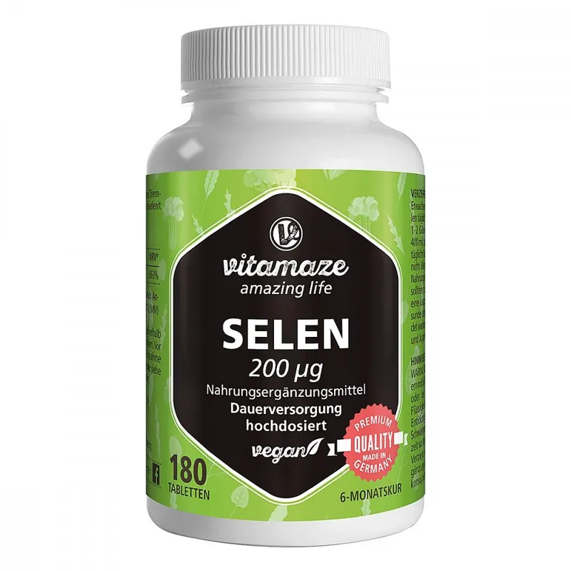 vitamaze Vitamaze SELEN 200 μg hochdosiert vegan – Produktbild 1 von 1