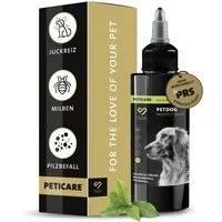 Peticare Peticare Anti-Parasiten Mittel für Hunde gegen Milben Flöhe Pilze 50 ml – Produktbild 1 von 1