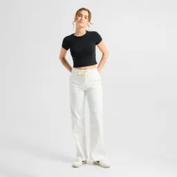 DAWN DEW Flared - Soft Denim - French Pocket - White Denim - Off White / 24 / 32 – Produktbild 1 von 1
