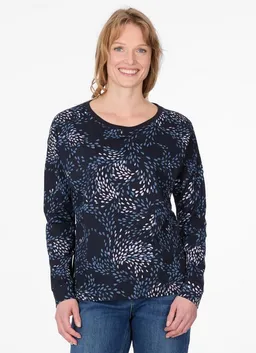 ragwear ragwear Langarmshirt SHIMONA LONG PRINT aus weich fließender Baumwoll-Modal-Mischung und mit allover Print – Produktbild 1 von 1