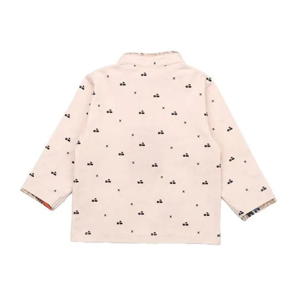 Walkiddy Kinder Langarmshirt GOTS zertifiziert – Creme mit Motiv, weich & bequem | von Walkiddy, Natur, – Produktbild 2 von 3