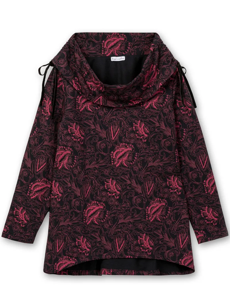 sheego by Joe Browns Sweatshirt, Beere-gemustert, – Produktbild 1 von 2