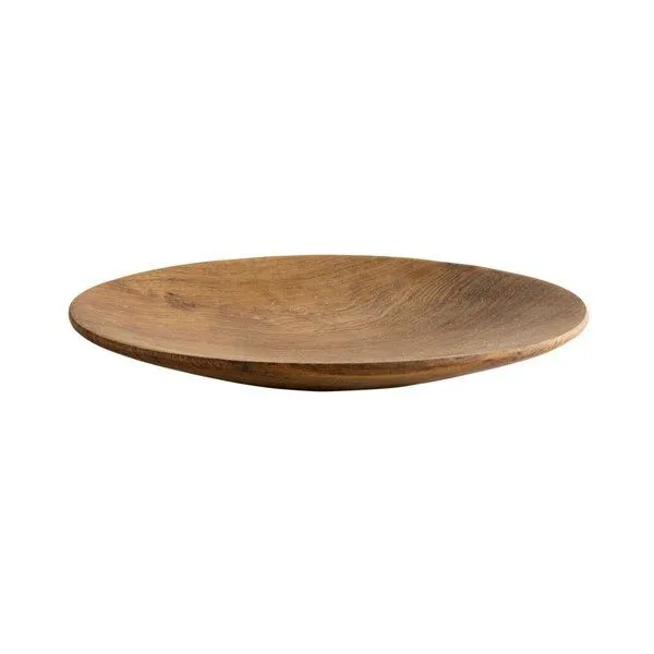 Originalhome Originalhome Handgefertigte Teakholz Teller, M – zero waste, vegan & fair produziert., Natur, – Produktbild 2 von 4