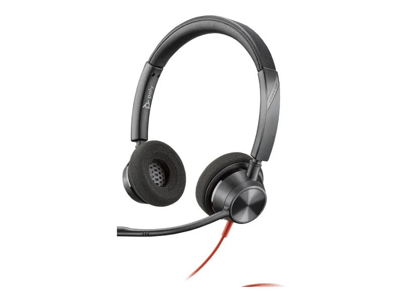 Poly Poly Blackwire 3320 MS Kabelgebundenes Office-Headset, Schwarz, – Produktbild 3 von 4