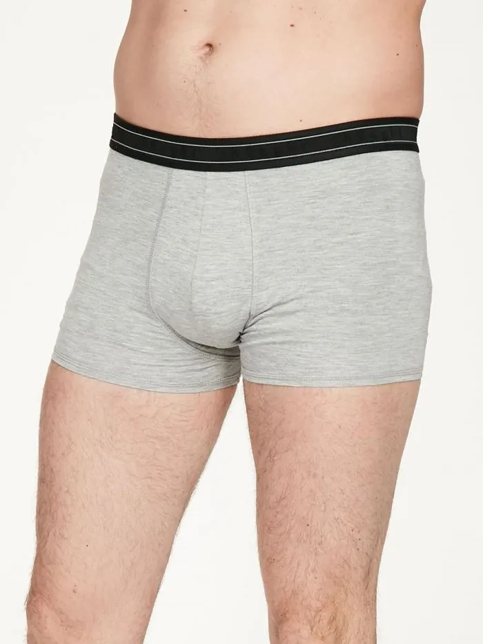 Thought Thought Arthur Plain Bambus Boxers, Grey marle, – Produktbild 1 von 6