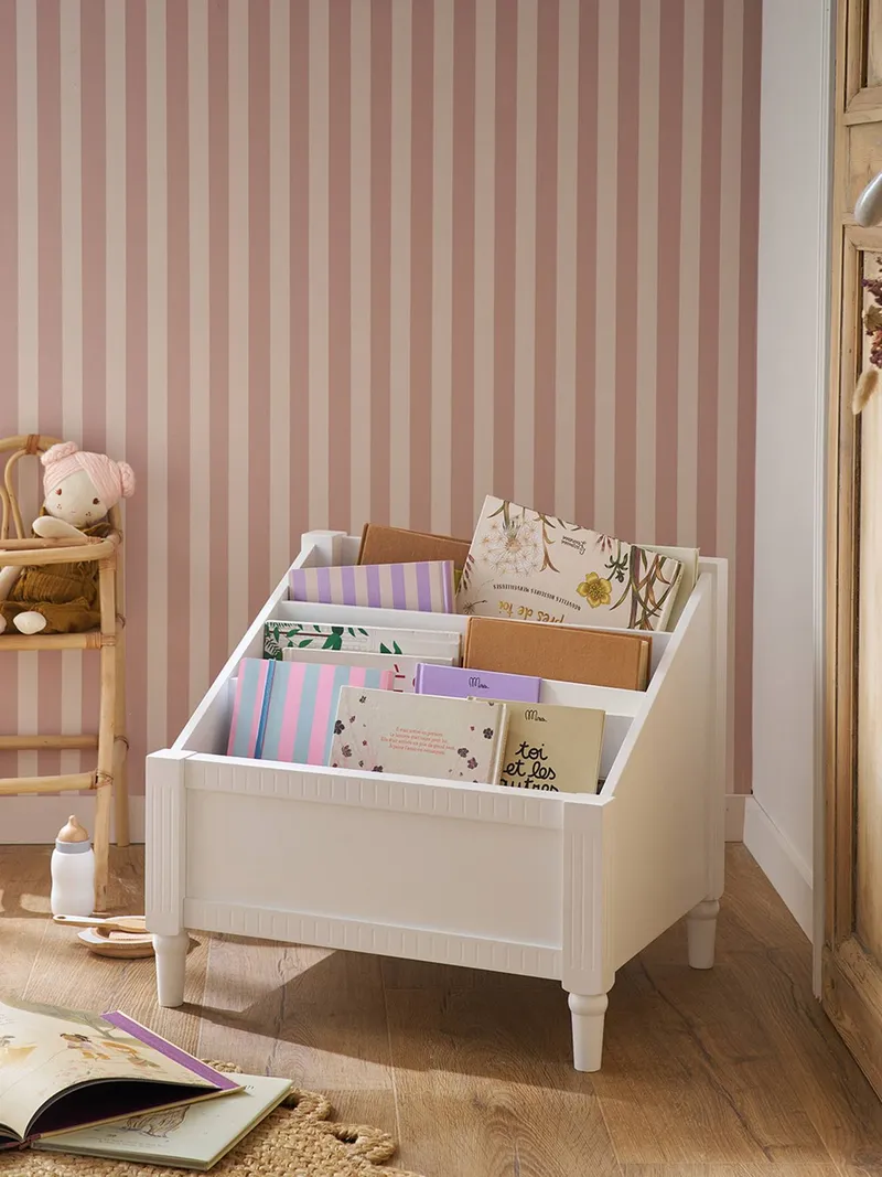 Vertbaudet Bücherregal Kinderzimmer klein CANOPÉE, Weiß, – Produktbild 1 von 4