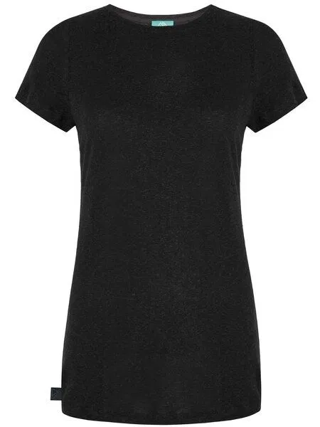 nice to meet me nice to meet me Earth T . TENCEL Lyocell mit Hanf, Black melange, – Produktbild 1 von 3