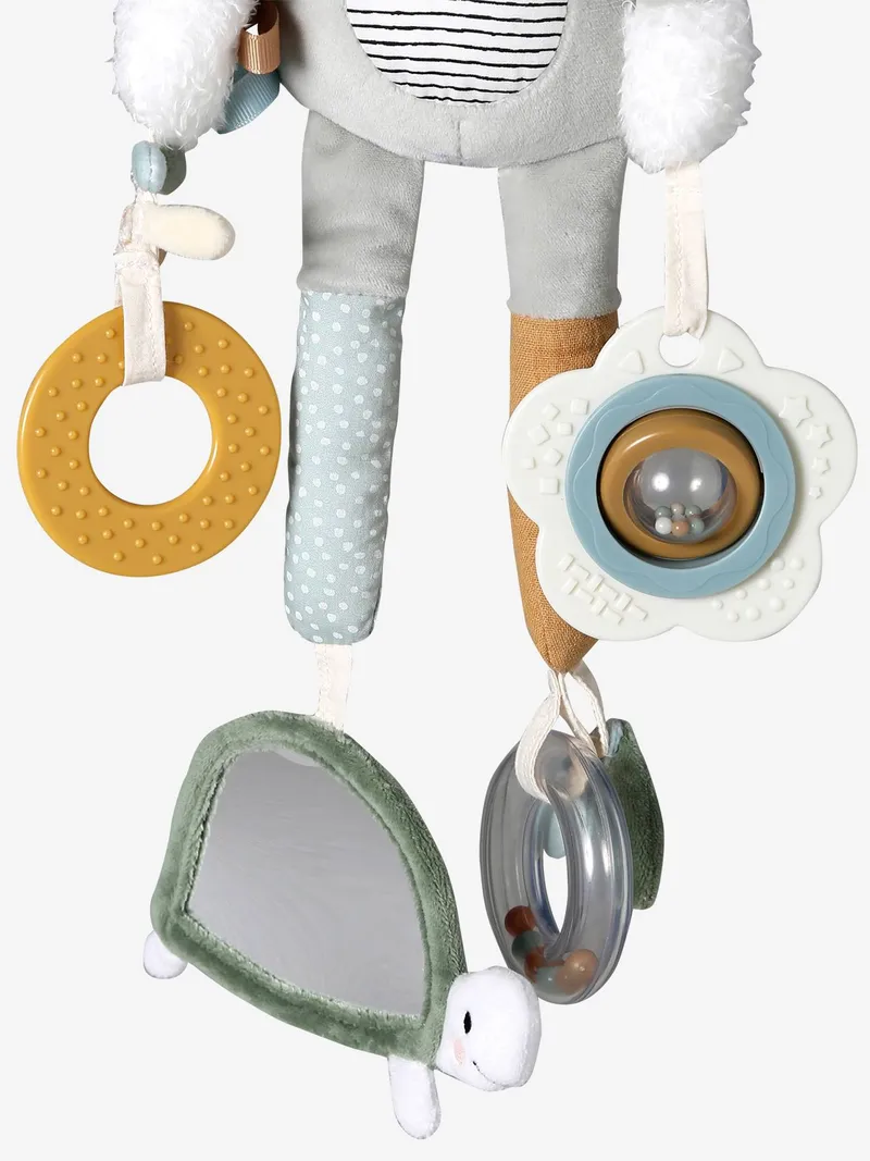 Vertbaudet Baby Activity-Nilpferd zum Aufhängen TANSANIA, Grau, – Produktbild 4 von 4