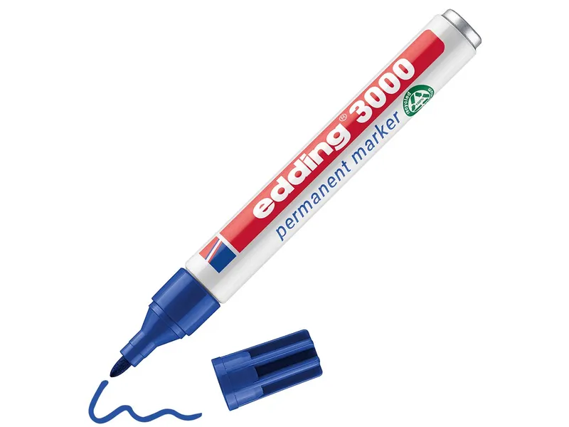 Edding Edding Permanentmarker "3000" blau – Produktbild 2 von 5