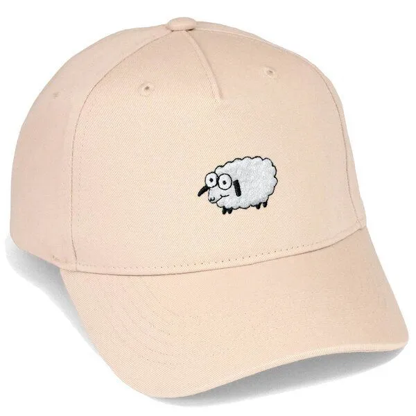 LIGARTI Bestickte Cap – Wollke das Schaf – LIGARTI Tiermanufaktur, Sand, – Produktbild 1 von 4