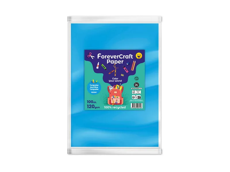 Clairefontaine 100 Blatt Tonpapier DIN A4 "forever craft paper" 120g/m² karibikblau – Produktbild 1 von 1
