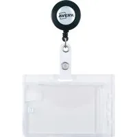 Avery Zweckform Avery Zweckform 10 Kartenhalter für 2 Karten mit Aufrollmechanismus, 90 x 54 mm – Produktbild 1 von 1