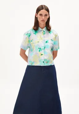 ARMEDANGELS ARMEDANGELS ELIANAA AQUA FLORAL - Damen Bluse Relaxed Fit aus Bio-Baumwolle – Produktbild 1 von 1