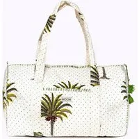 KIKOONI KIKOONI handgefertigte große Baumwolltasche "K. Shopper", Palms, – Produktbild 1 von 1