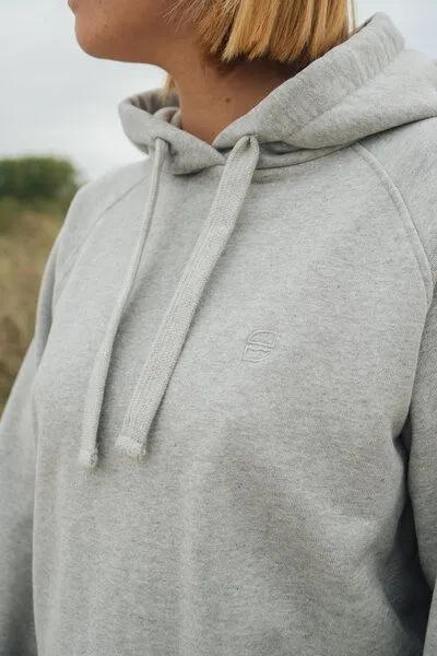 SALZWASSER SANNA – Hoodie (Damen) aus 100% Bio-Baumwolle (GOTS) von SALZWASSER, Hellgrau (grau), – Produktbild 3 von 4