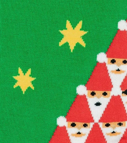 DillySocks DillySocks Socken Santaception aus Biobaumwoll-Mix, Grün, – Produktbild 2 von 4