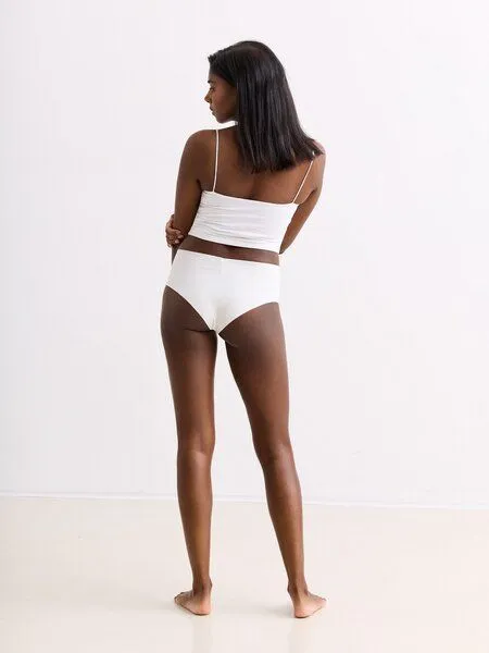 erlich textil erlich textil Light Touch High Waist Brazil String aus Modal, Ecru, – Produktbild 6 von 6