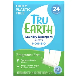 Tru Earth Tru Earth Waschmittelstreifen Non Bio Parfümfrei (24 Waschgänge) – Produktbild 1 von 1