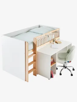 Vertbaudet Kinderbett GECKO mit Schreibtisch Kombi-Hochbett 90x190 cm – Produktbild 1 von 1