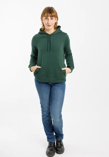 TORLAND TORLAND Damen Hoodie DANI, Grün (forest green), – Produktbild 3 von 4