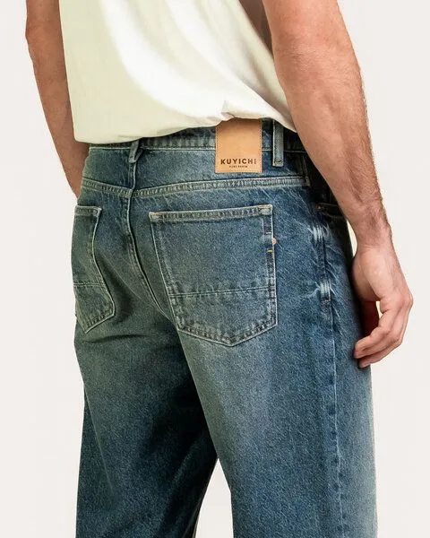 Kuyichi Kuyichi Herren Jeans LARRY Loose Fit aus recycelter Baumwolle, Blue, – Produktbild 6 von 7