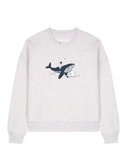 watapparel watapparel Sweatshirt Frauen Spacewhale – Produktbild 1 von 1